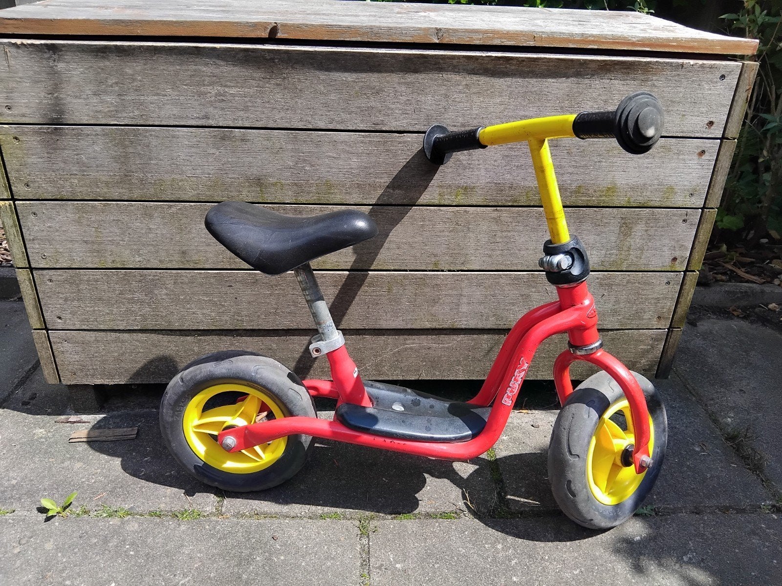 Loopfietsje merk Pukie, Ophalen, Gebruikt, Gewone step