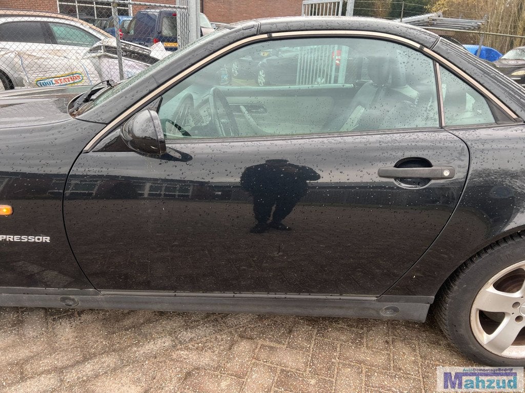 MERCEDES SLK R170 Zwart 197 Links deur 1999-2000, Auto-onderdelen, Carrosserie en Plaatwerk, Deur, Mercedes-Benz, Gebruikt, Ophalen of Verzenden