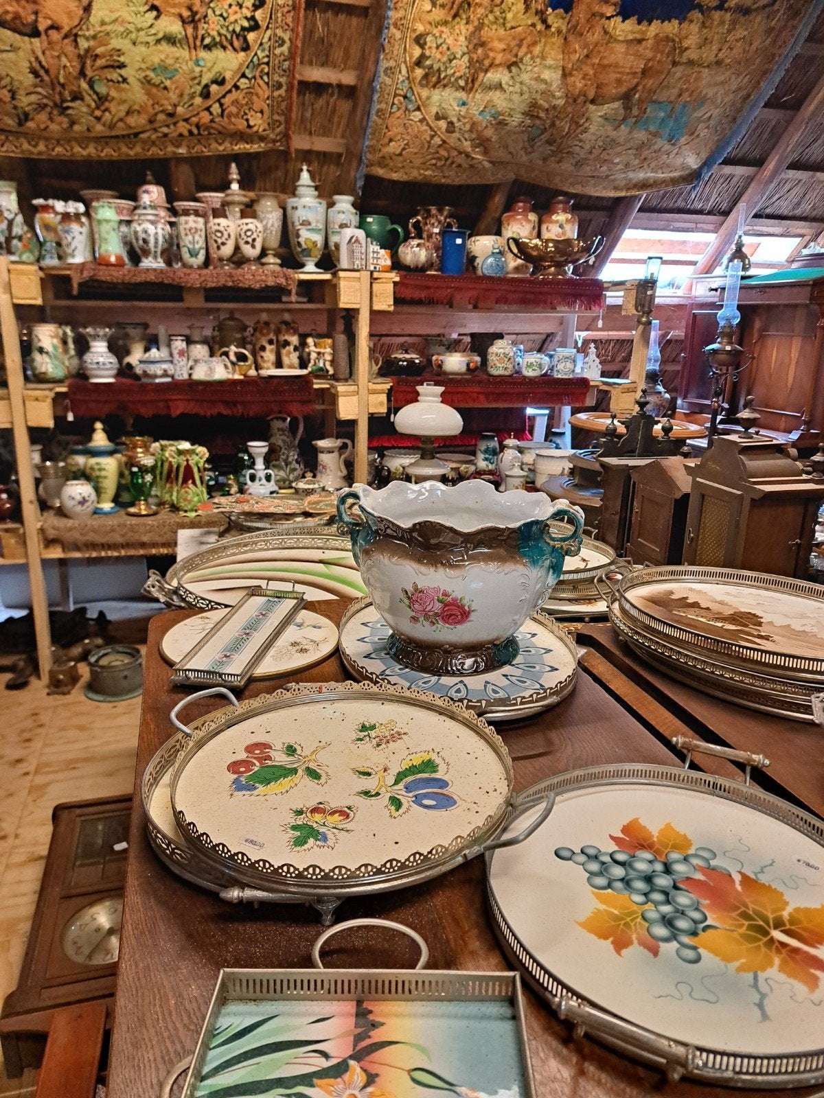 porselein bloempot, Antiek en Kunst, Ophalen