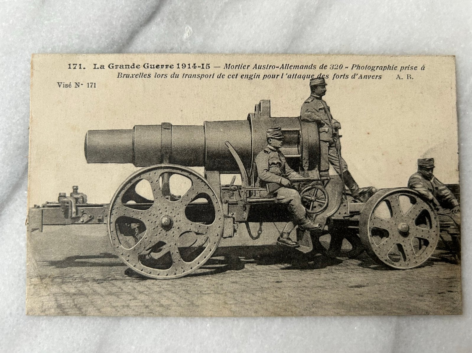 Wo1: ak Mortier Austro Allemands, Ophalen of Verzenden, Landmacht, Nederland, Foto of Poster