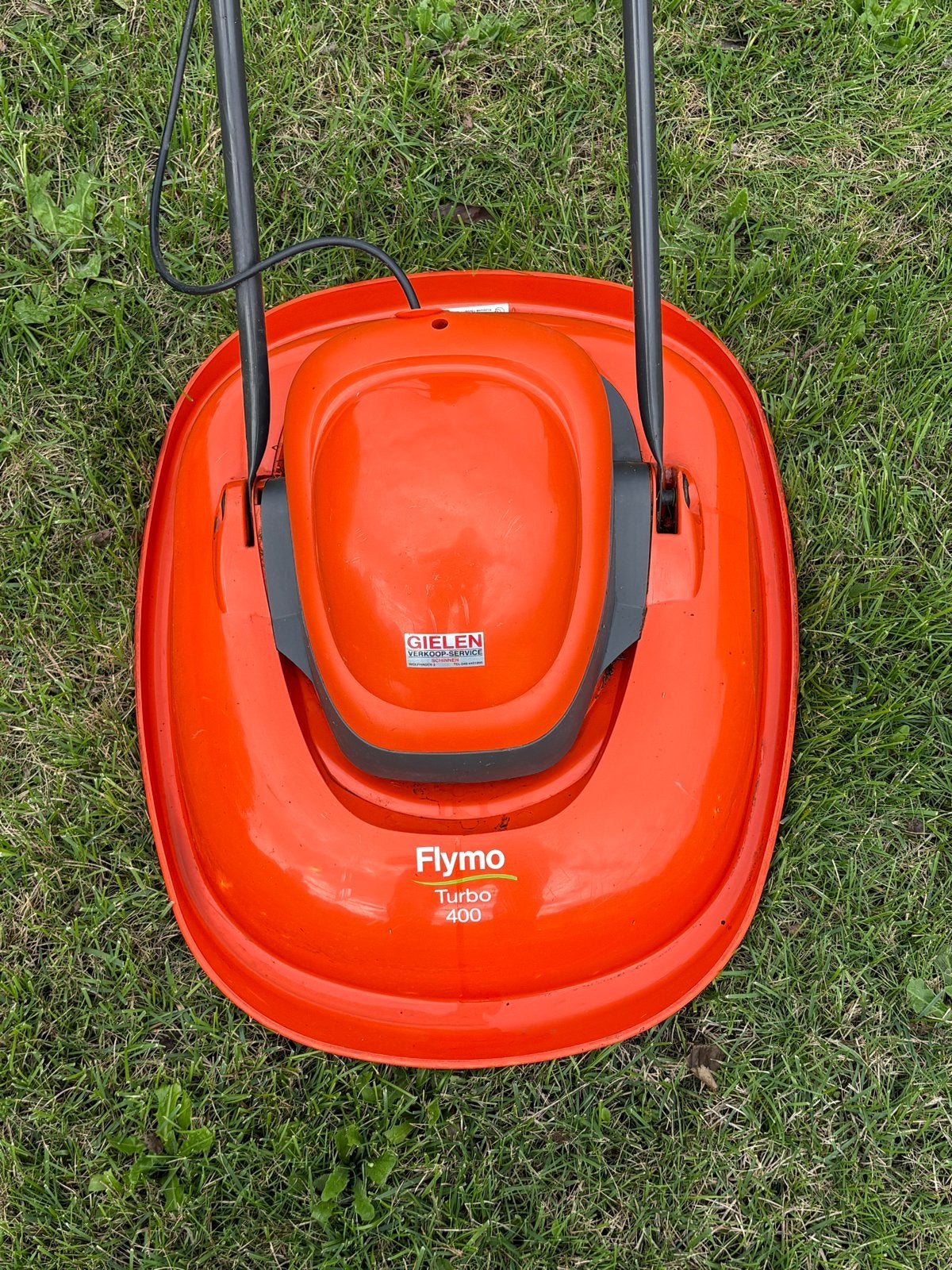Flymo Turbo 400 Zweefmaaier - Elektrisch, Ophalen, Gebruikt, Elektrische grasmaaier, 40 t/m 49 cm