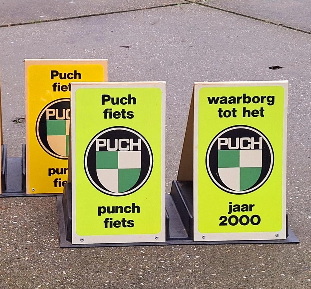 Zeldzame reclame voor Puch fietsen, fietsreclame🚲, Reclamebord, Gebruikt, ., Ophalen of Verzenden