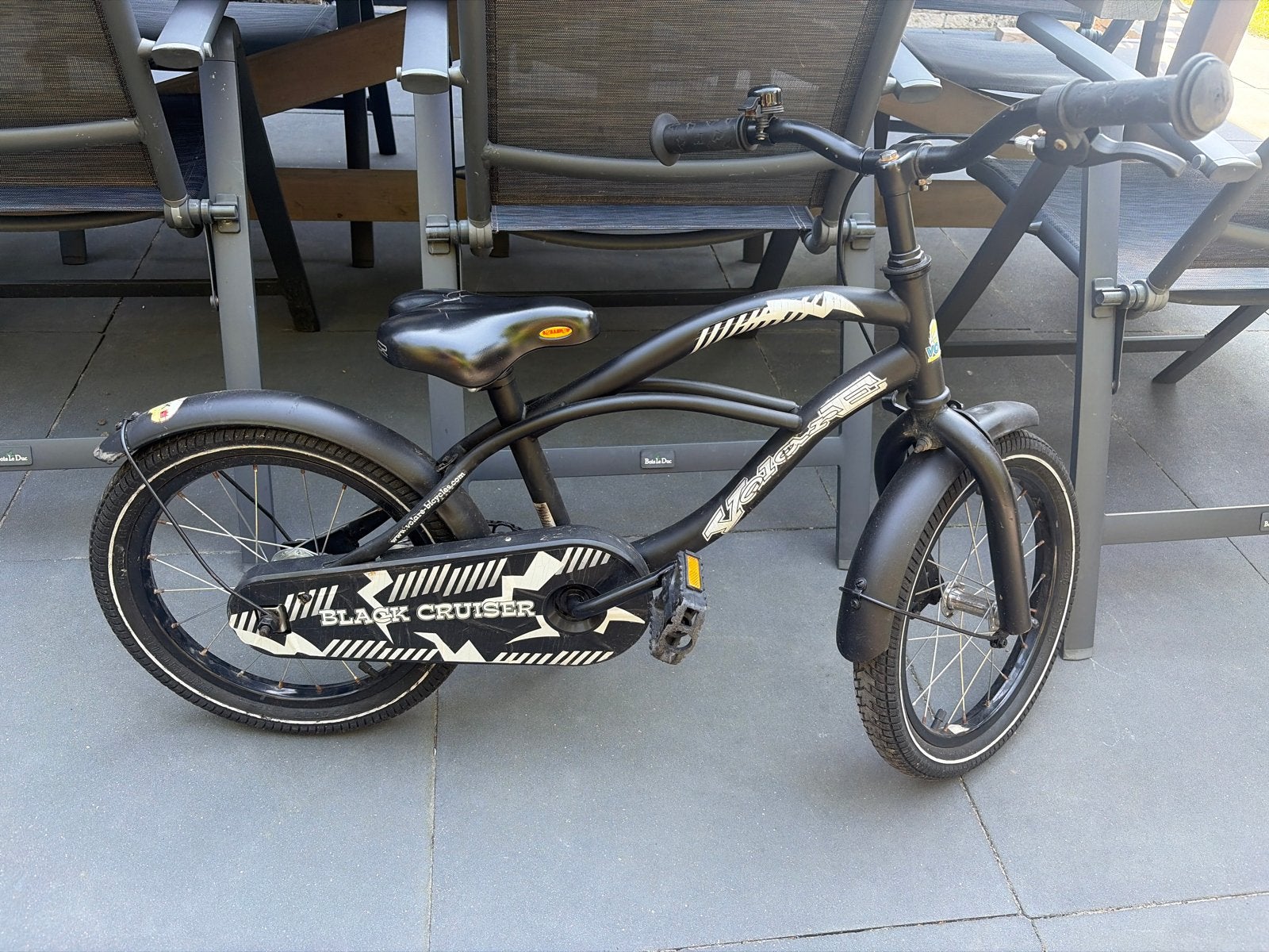 Gebruikte kinderfiets - kan nog een ronde mee, Fietsen en Brommers, Ophalen, Gebruikt, Terugtraprem, 16 tot 20 inch