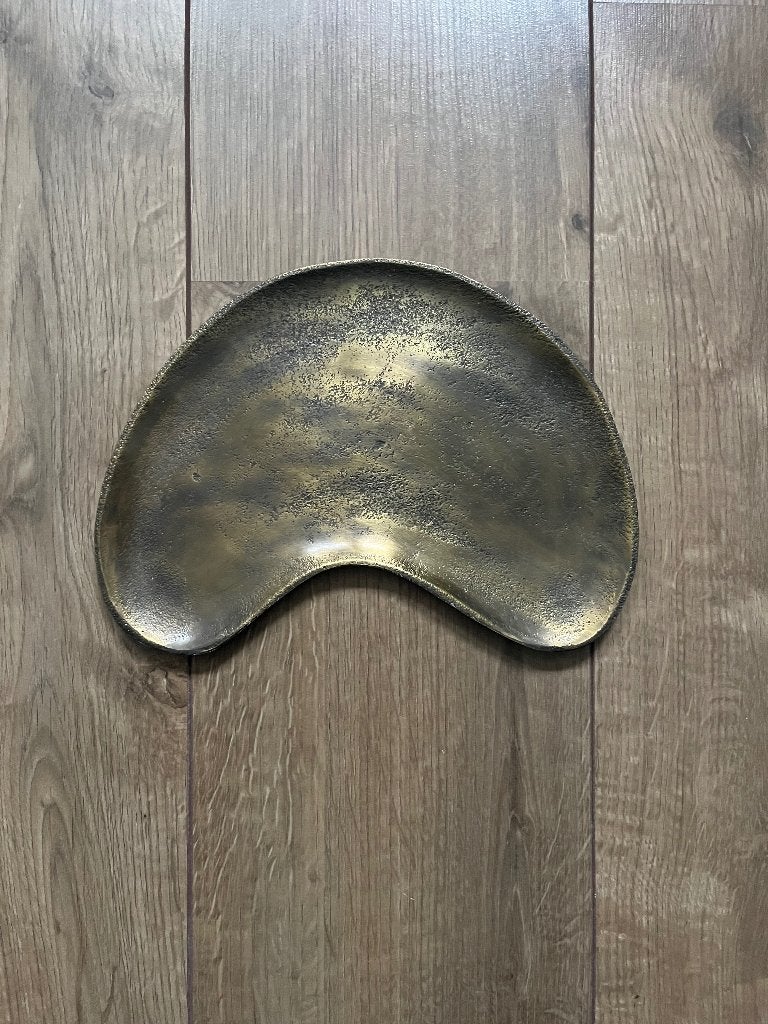 Organisch dienblad decoratie tray goud, Huis en Inrichting, Woonaccessoires | Dienbladen, Ophalen of Verzenden, Nieuw, Overige vormen