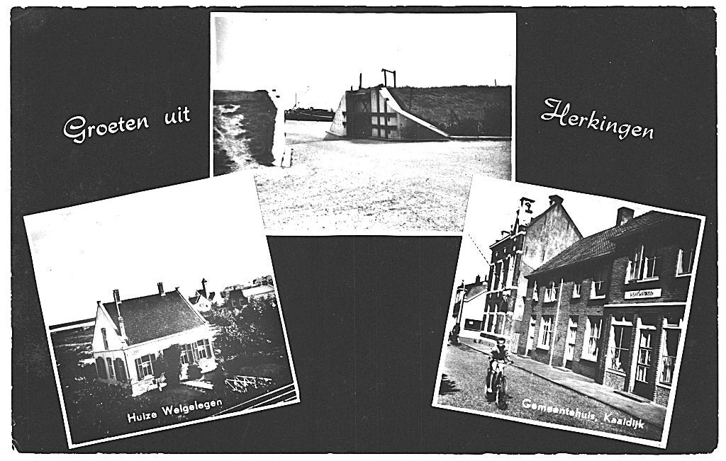 804465	Herkingen	1963	Gelopen zegel	Koeltorens Staatsmijnen, Ophalen of Verzenden, 1960 tot 1980, Gelopen, Zuid-Holland
