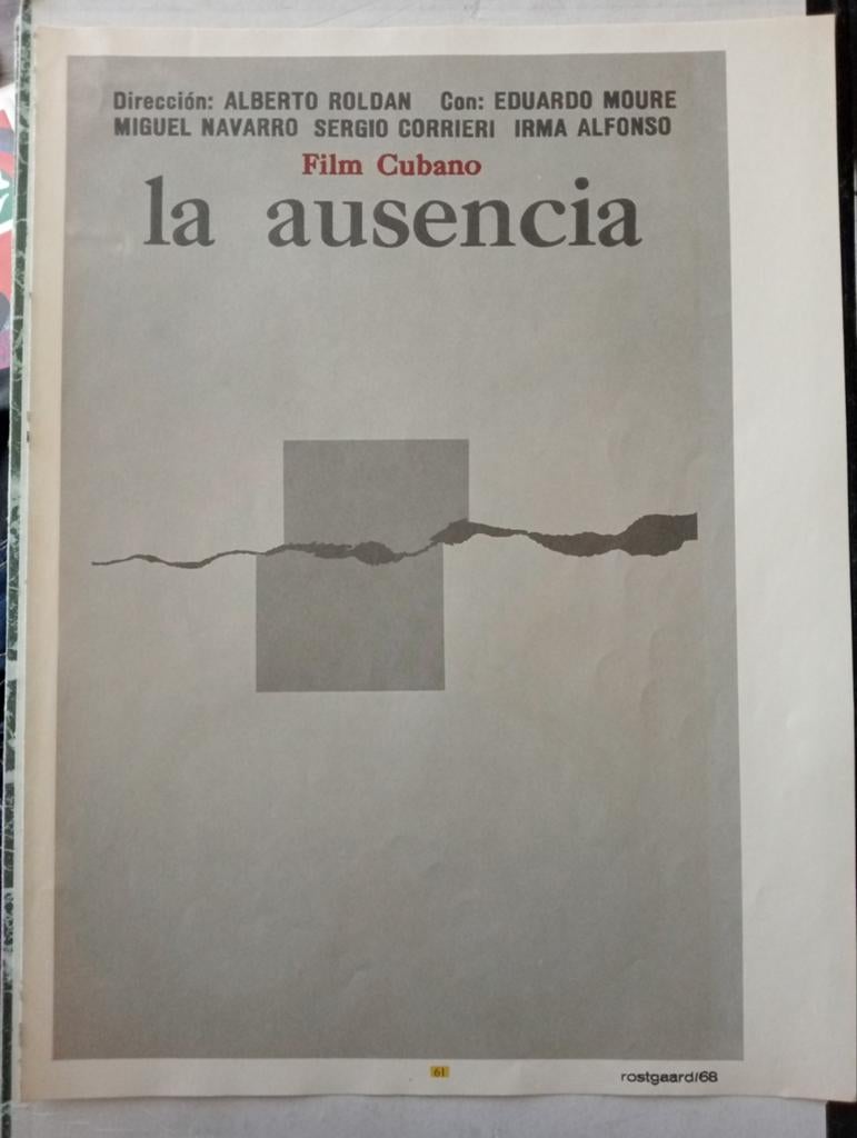 Film affiche Cuba 1970, Ophalen of Verzenden, Gebruikt, A1 t/m A3, Film en Tv
