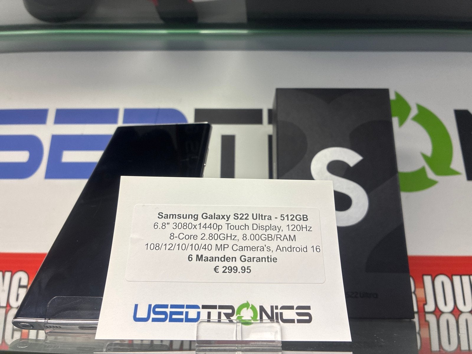 Samsung Galaxy S22 Ultra - 512GB - Zo goed als nieuw, Touchscreen, Zo goed als nieuw, Zonder simlock, Galaxy S22