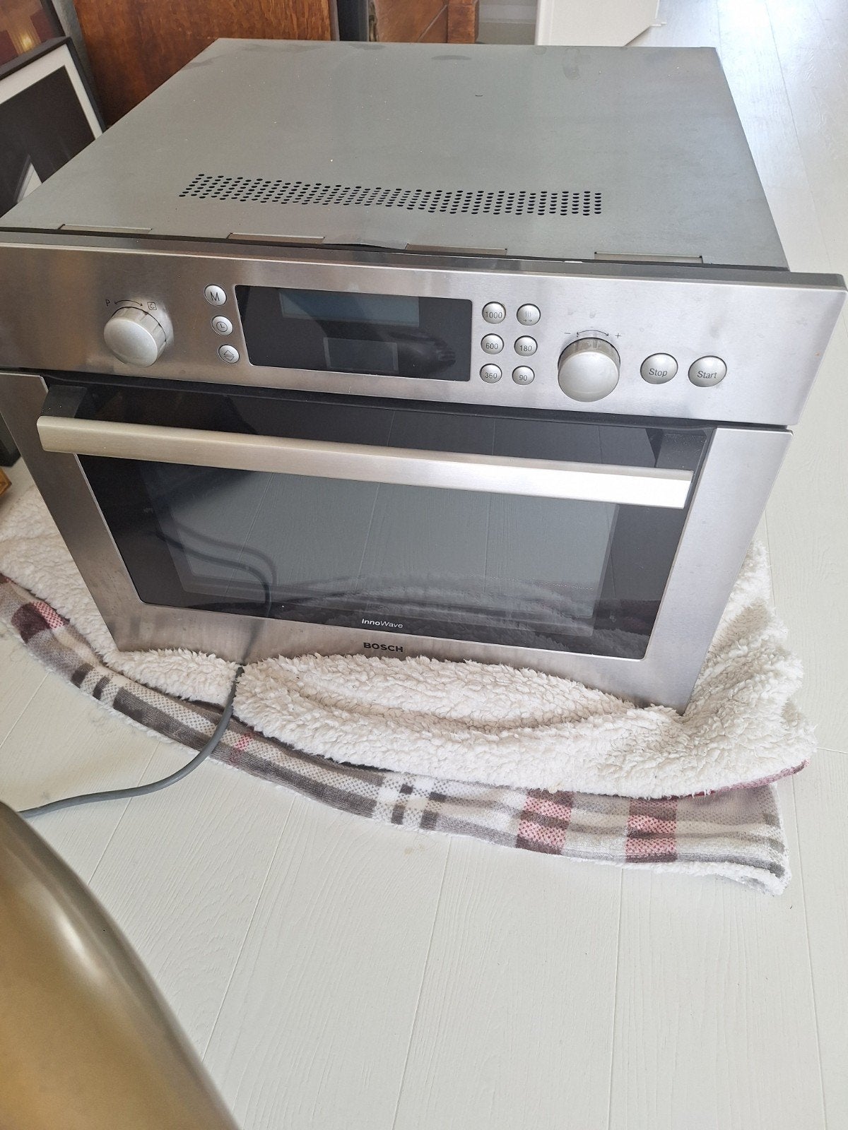 GRATIS Bosch Inbouw Combi-oven Magnetron HBC86K650N, 45 tot 50 cm, Gebruikt, Combi-oven, Inbouw
