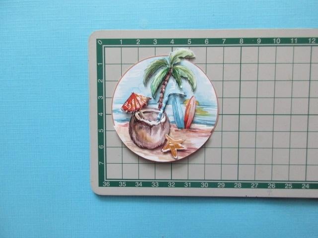 y487 Strand / kokosnoot, Verzenden, Nieuw, Overige thema's, Overige typen