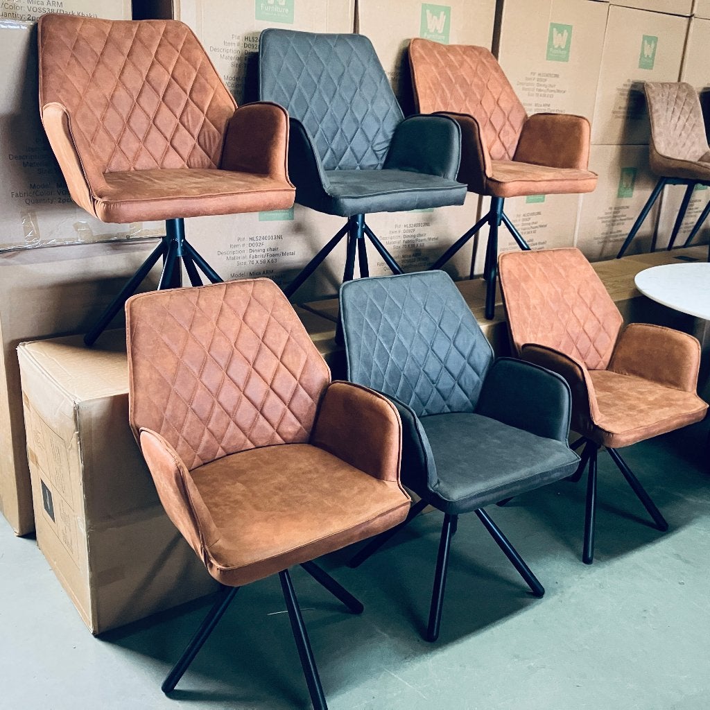 eetkamerstoelen draaibaar  NIEUW in doos nu 50 euro, Huis en Inrichting, Ophalen, Overige kleuren, Nieuw, Metaal