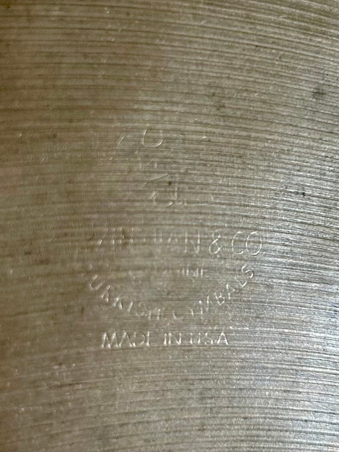18” Zildjian K Sizzle Crash EAK (1981–1986) - Zeldzaam!, Muziek en Instrumenten, Gebruikt, Usa, Drums of Percussie, Ophalen of Verzenden