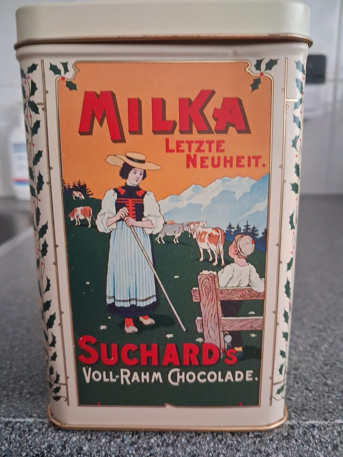 NOSTALGISCH BLIKJE CACAO SUCHARD NEUCHÂTEL *Schweiz 1826, Ophalen of Verzenden, Zo goed als nieuw, Overige, Overige merken