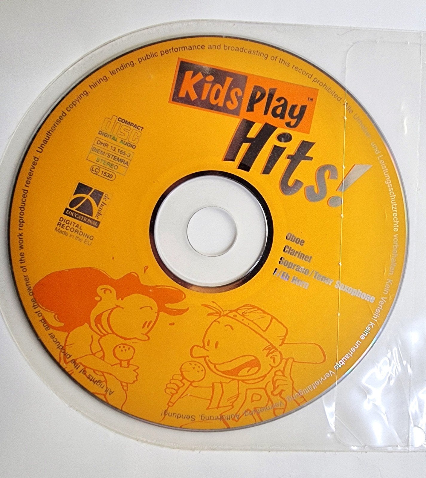 Kids Play Hits! CD met bladmuziek voor klarinet kl16, Gebruikt, Verzenden, Les of Cursus, Klarinet