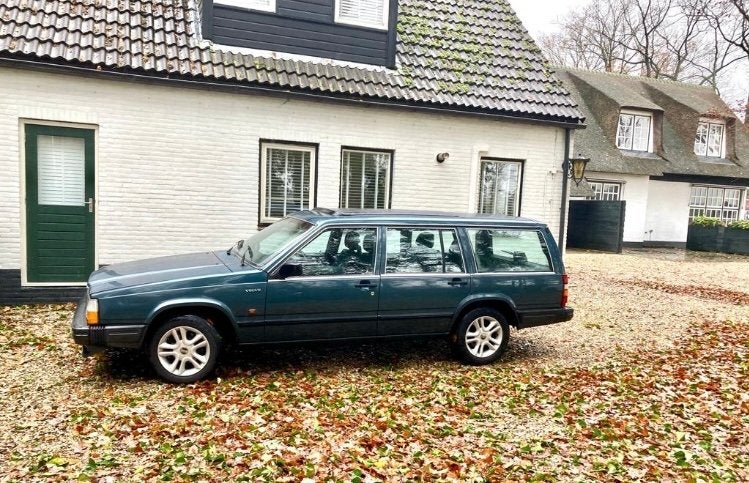 Volvo 740 2.3  GL 1987 Belastingvrij, 4 cilinders, Blauw, Origineel Nederlands, Stationwagon