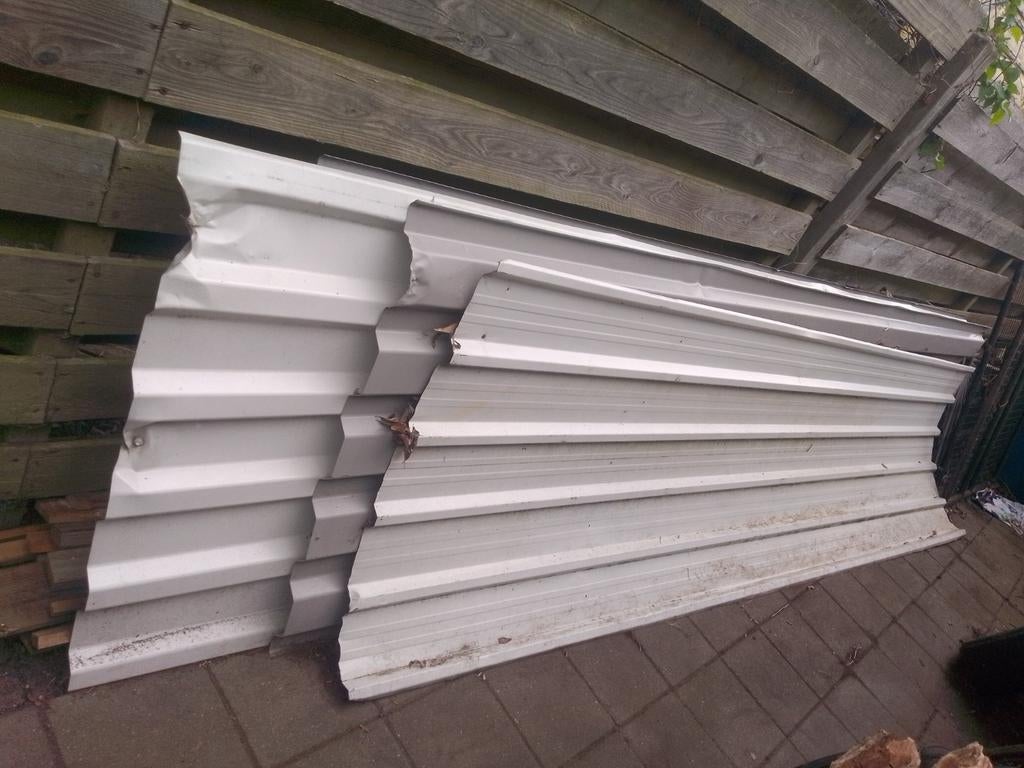 4 golfplaten, 4m lang x 105cm breed, Ophalen, Gebruikt, 15 m² of meer, Golfplaat