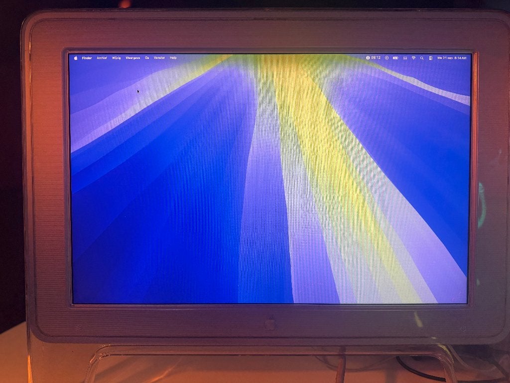 Vintage Apple Cinema Display 20” A1038 + DVI-ADC adapter, Computers en Software, Ophalen of Verzenden, Apple