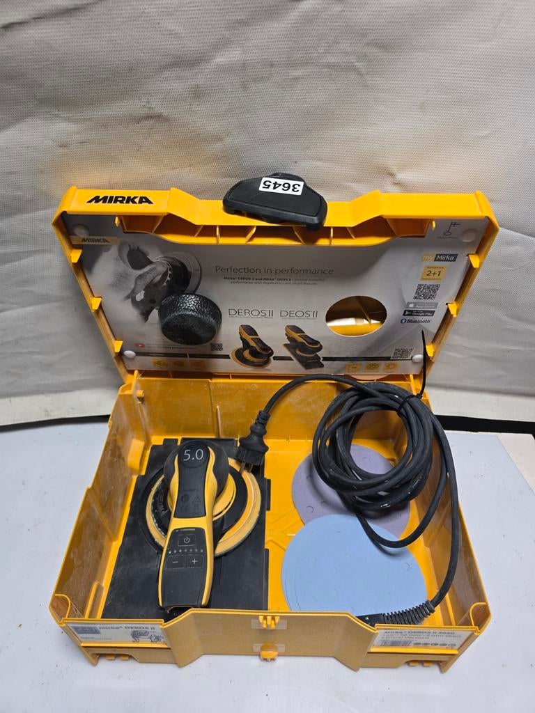 Mirka Excentrische Schuurmachine DEROS II 650 CV Ø150mm, Ophalen of Verzenden, Mirka, N.v.t, N.v.t