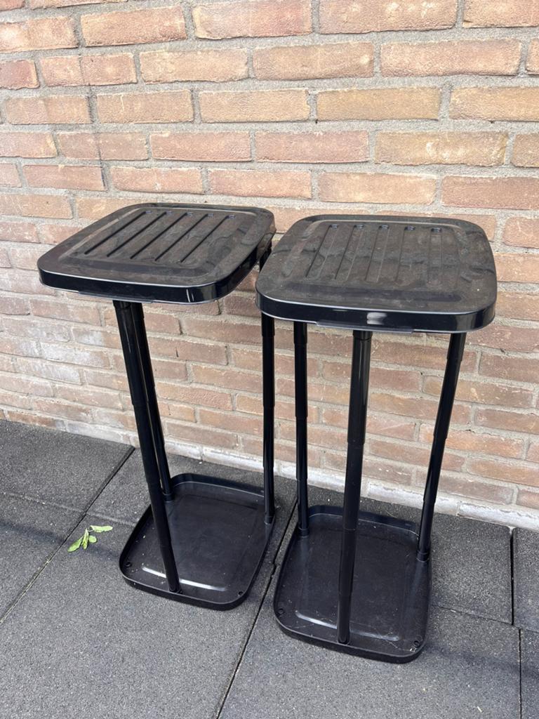 Vuilniszakhouder 2 stuks - zwart, Ophalen, Nieuw, Kunststof, 50 tot 75 cm