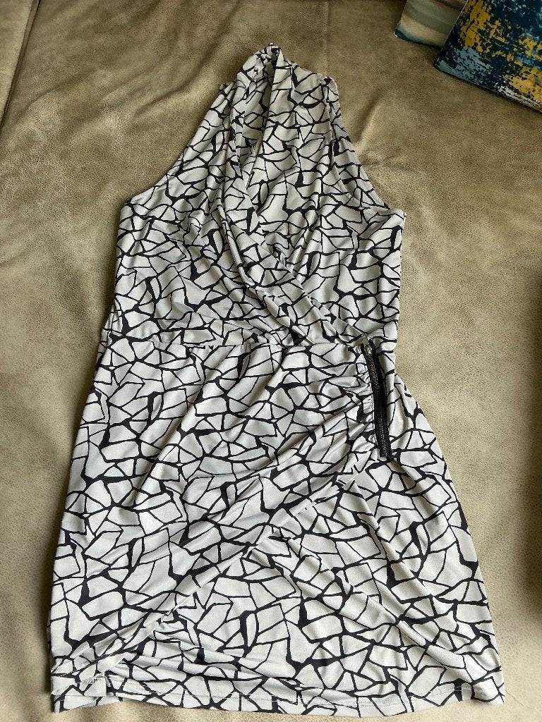 Super ;elke halterjurk xl Vero moda zgan grijs zwart, Vero Moda, Maat 42/44 (L), Ophalen of Verzenden, Zo goed als nieuw