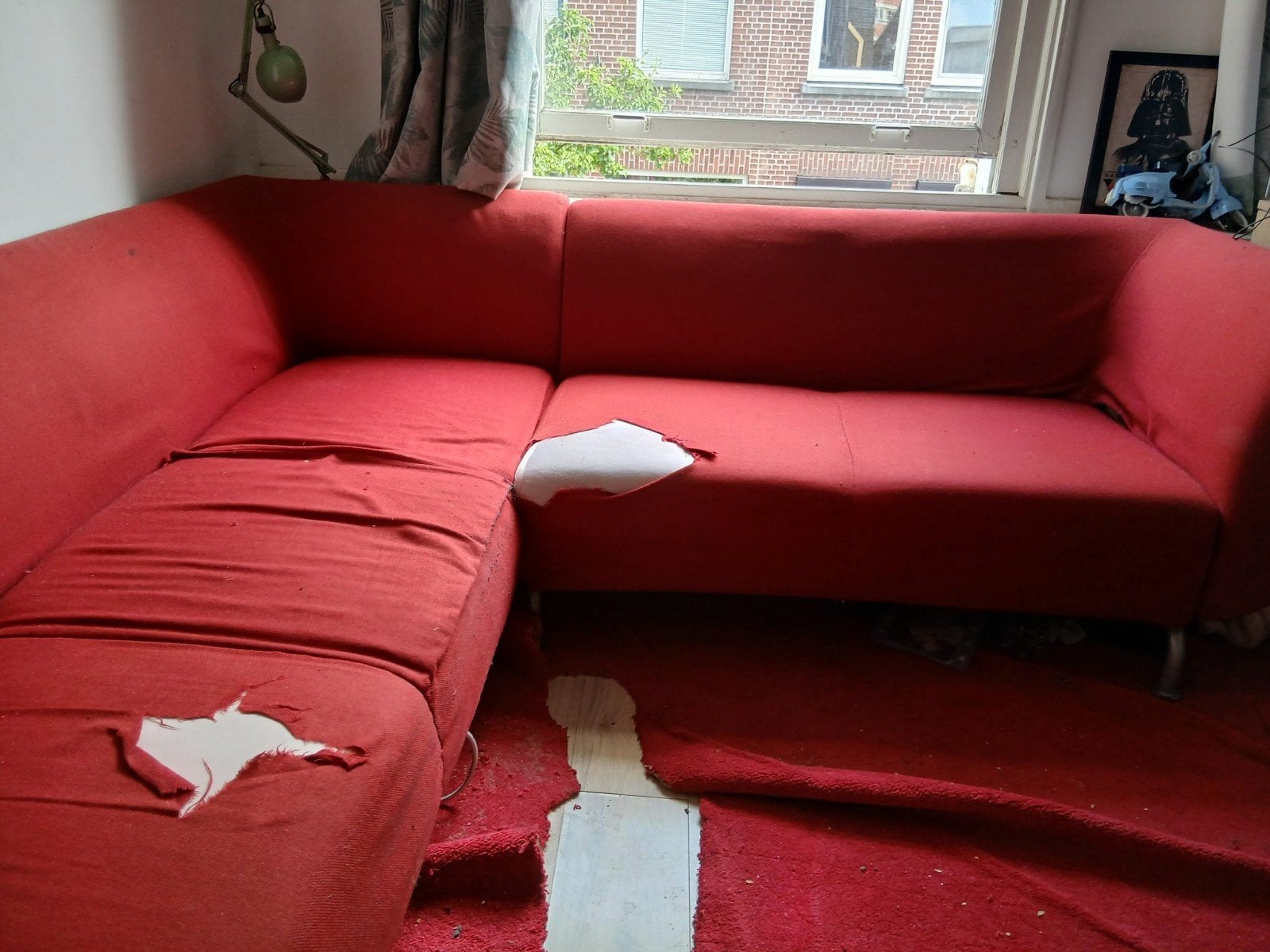Ikea hoekbank, gratis ophalen, Huis en Inrichting, Banken | Bankstellen, Ophalen, Gebruikt, 150 tot 200 cm, Hoekbank