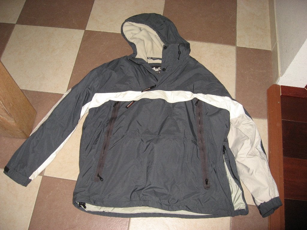 donkergrijs ski winterjack van H2O met capuchon, mt XL, Kleding | Heren, H2O, Verzenden, Maat 56/58 (XL), Zo goed als nieuw