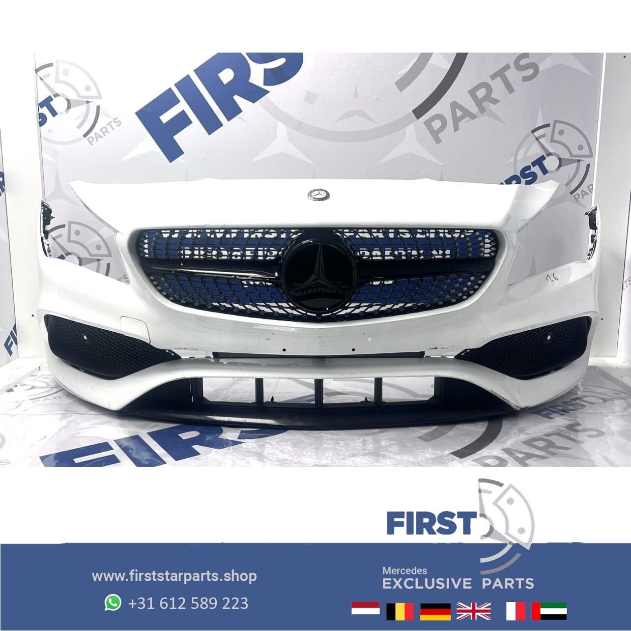 W117 CLA Facelift AMG Voorbumper compleet diamand gril Origi, Auto-onderdelen, Gebruikt, -, Voor, Ophalen of Verzenden
