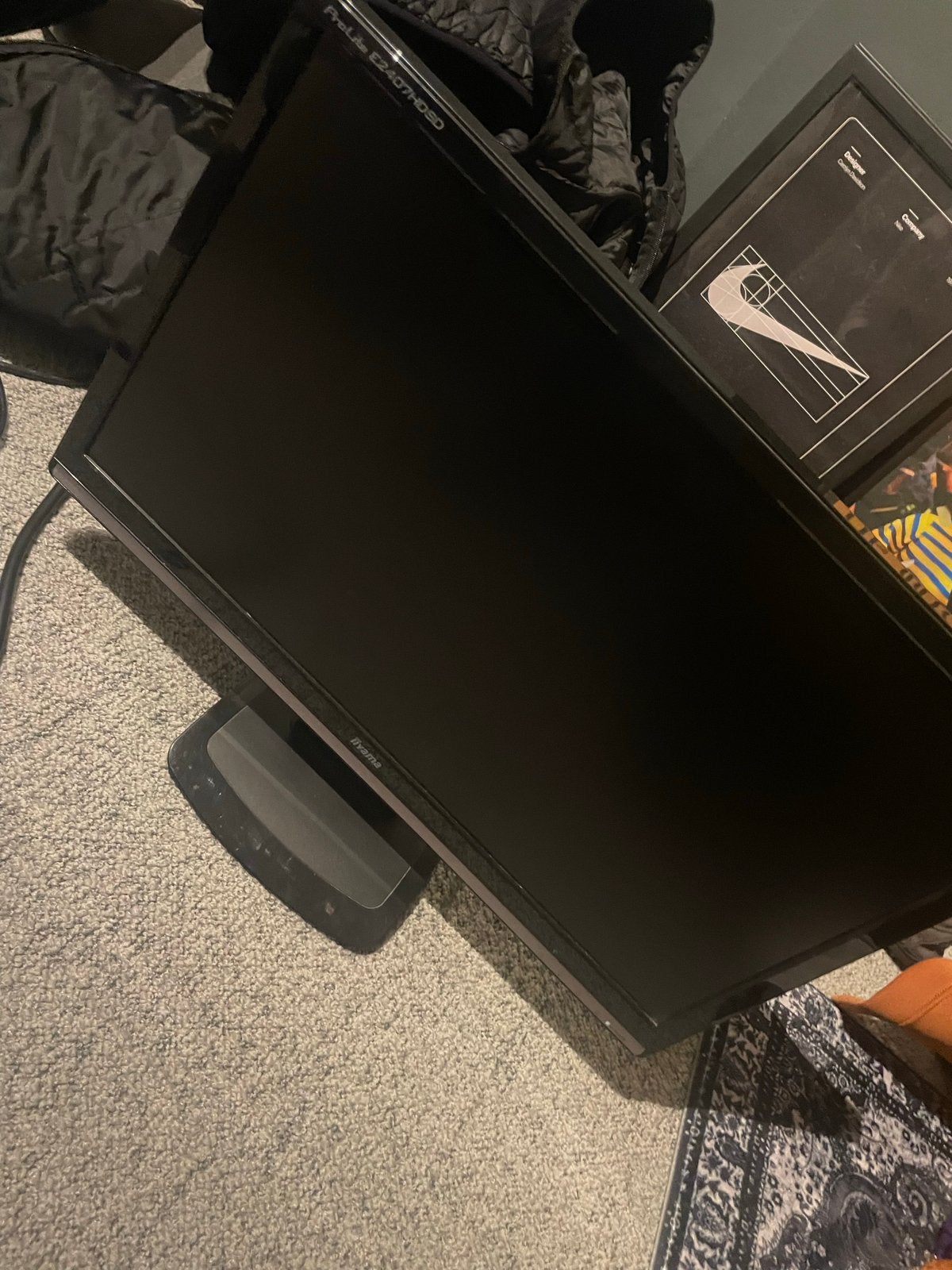 2x computer scherm Iiyama ProLite 24 inch, Computers en Software, Gebruikt, Full HD, 1 tot 2 ms, VGA