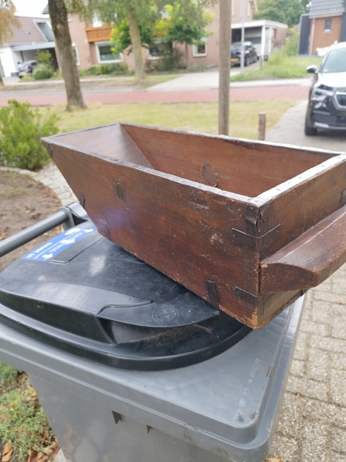 Antieke houten graanmaat / maatschap, Antiek en Kunst, Antiek | Overige Antiek, Ophalen