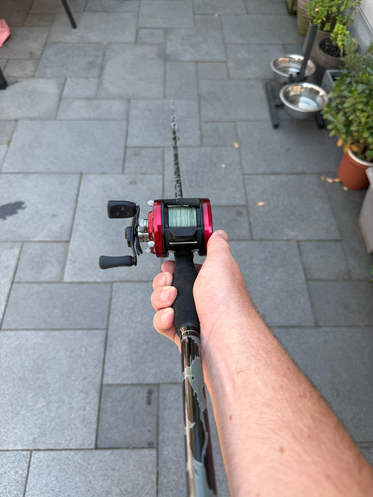 Abu garcia jerkbait reel, Watersport en Boten, Hengelsport | Roofvissen, Ophalen, Zo goed als nieuw, Overige typen