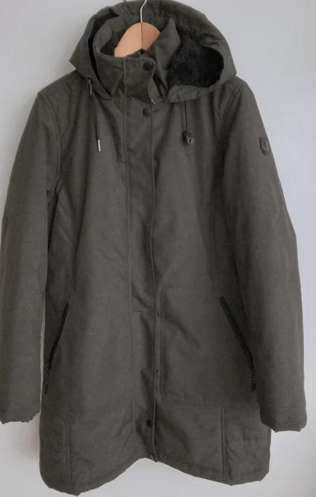 Kjelvik teddy gevoerde jas met capuchon, maat 42, Oosterveldweg 15, 7274 DZ, Verzenden, Maat 42/44 (L), Zo goed als nieuw
