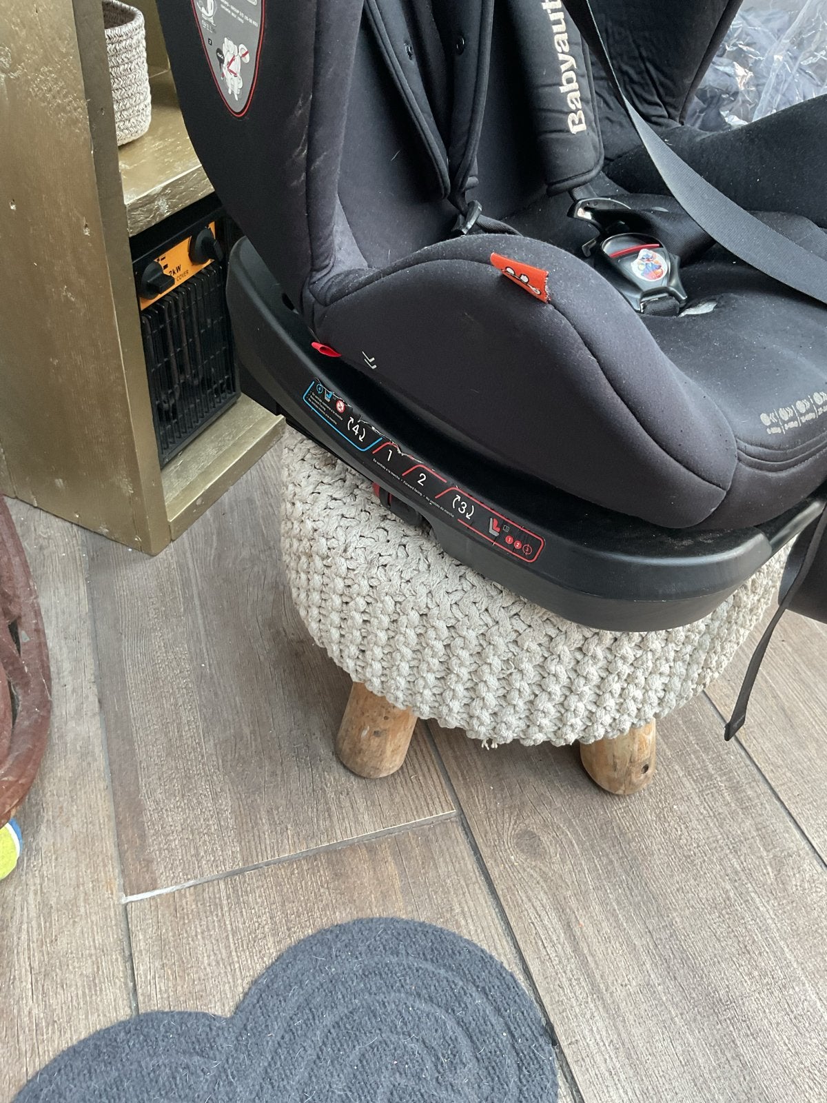 Babyauto autostoel - Zwart, Kinderen en Baby's, Autostoeltjes, 0 t/m 18 kg, Ophalen, Overige merken, Gebruikt