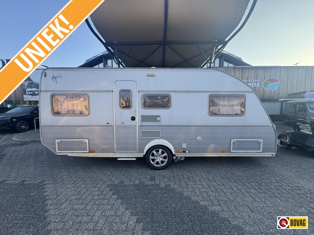 Kip Hy Line 53 TEB 2004 MOVER + VOORTENT!!, Caravans en Kamperen, Caravans, Rondzit, Kip, 5 tot 6 meter, Overige typen
