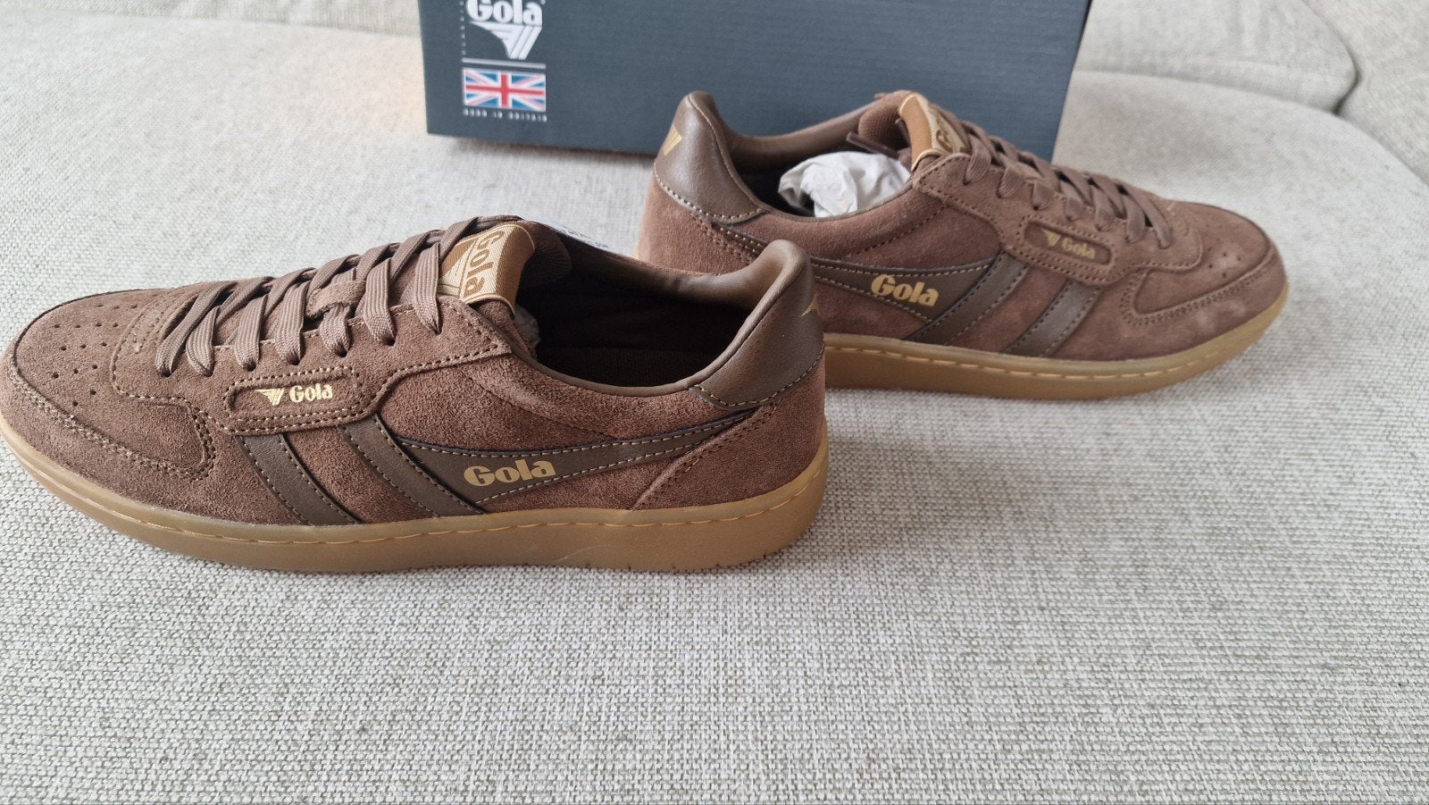 Gola Hawk Suede ’86 Women’s EU 39 – Otter/Gum – New in Box, Bruin, Nieuw, Gola, Ophalen of Verzenden