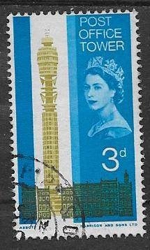Engeland 1965   Post Office Tower   402, Ophalen of Verzenden, Gestempeld