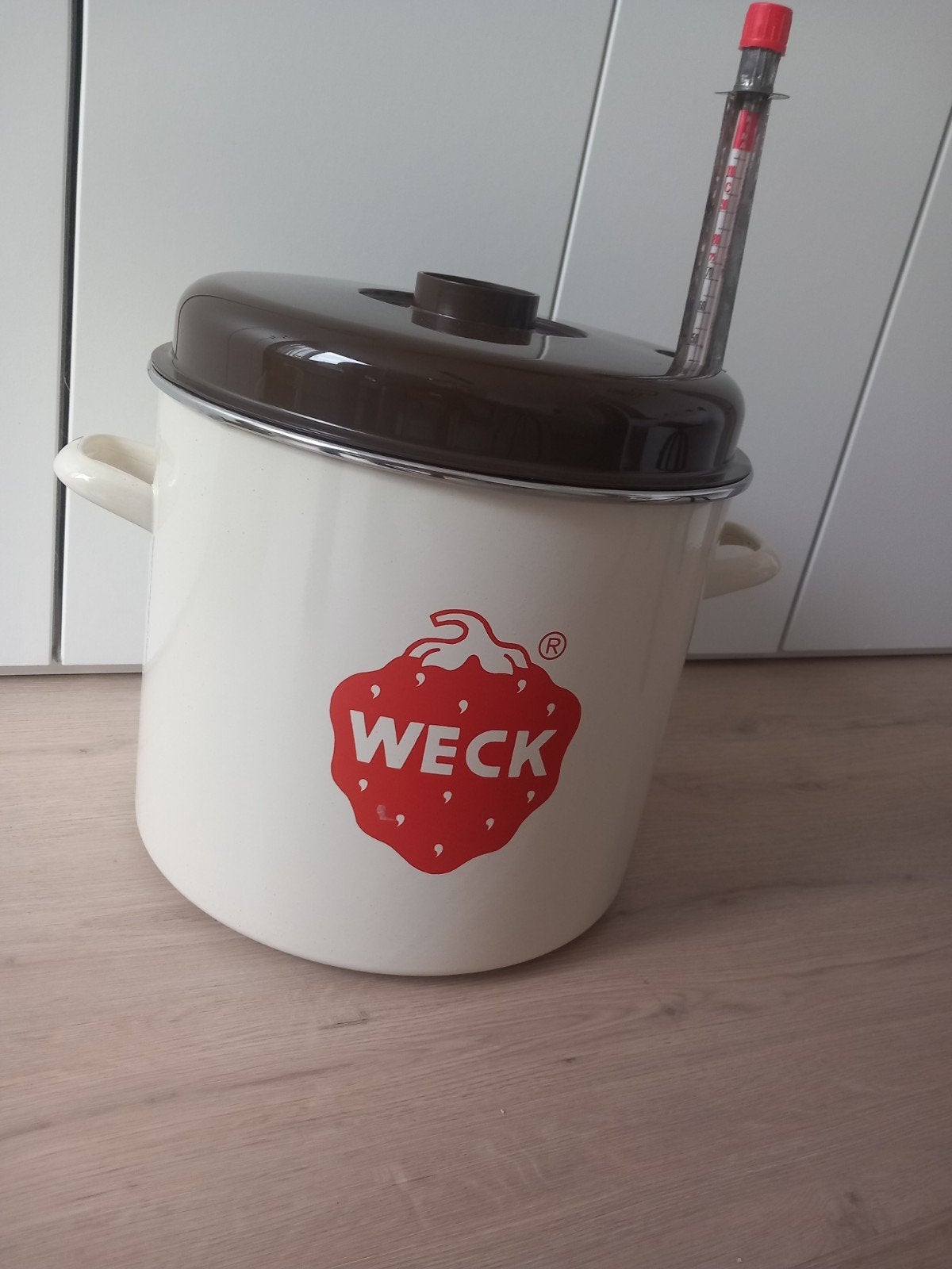 Originele WECK pan compleet en zo goed als nieuw, Ophalen of Verzenden, Zo goed als nieuw, Metaal, Wit
