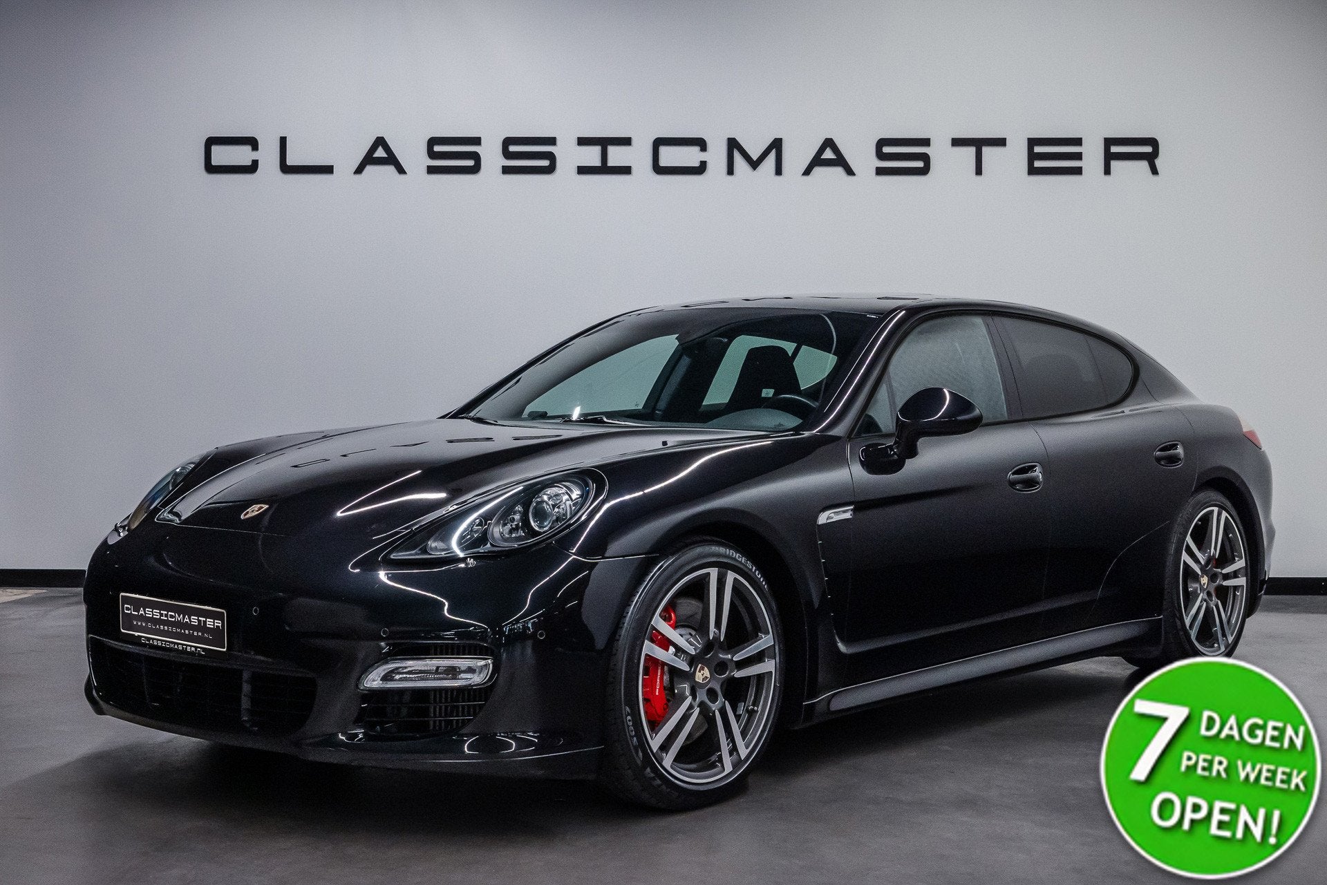 Porsche Panamera 4.8 Turbo Btw auto, Fiscale waarde € 12.0, Auto's, Automaat, Gebruikt, 4 stoelen, Zwart