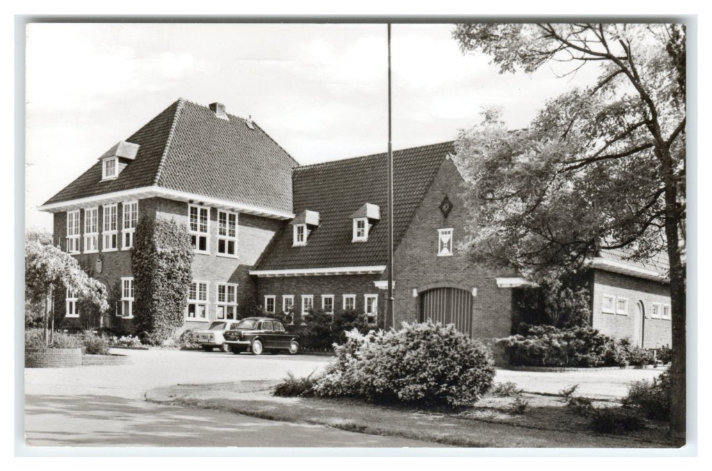Mantgum, Gemeentehuis, Verzamelen, Ophalen of Verzenden, 1960 tot 1980, Gelopen, Friesland
