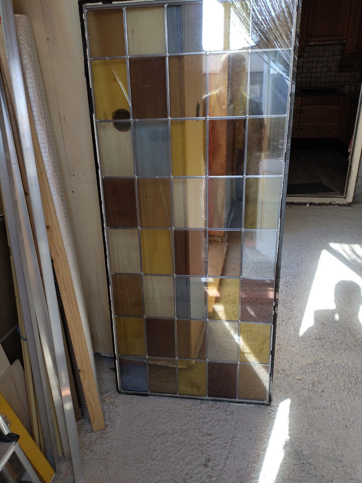 glas in lood div kleuren, Ophalen, Minder dan 80 cm, Glas in lood, 120 tot 160 cm