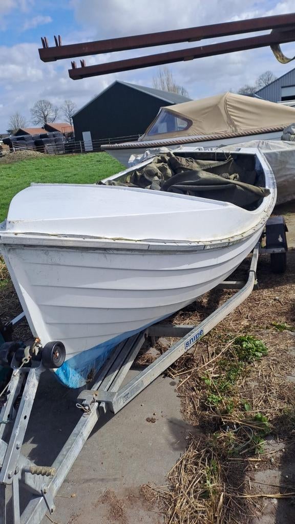 Lege sloep en visboten  5m leuk projekt of voor decoratie!, Watersport en Boten, Kano's, Ophalen of Verzenden, Gebruikt, Overige typen