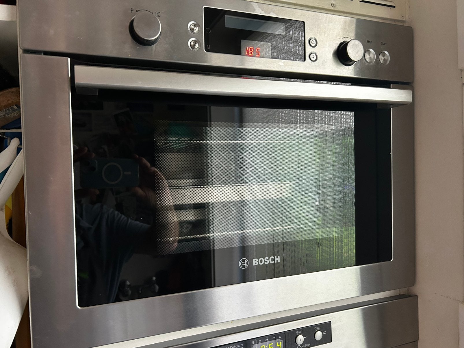 Stoomoven Bosch HLH226, Ophalen, 45 tot 50 cm, Bosch, Inbouw