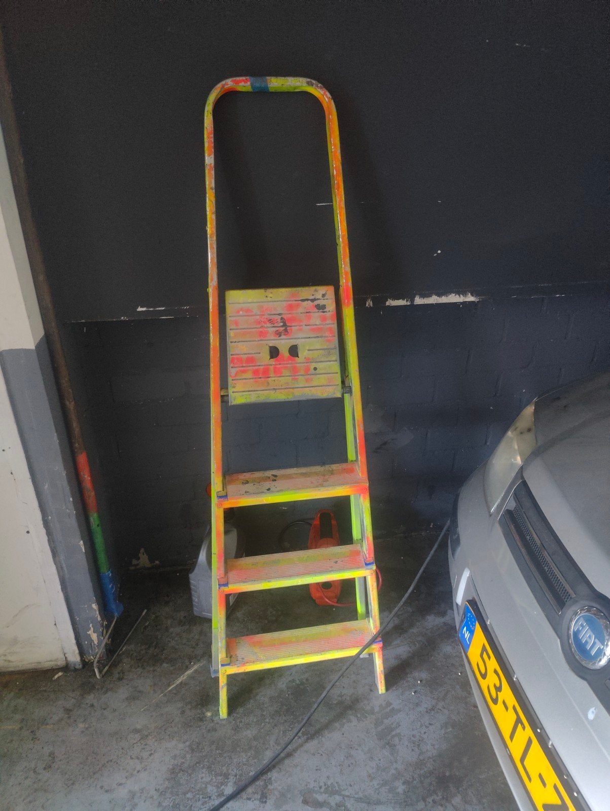 Stevige trap met 3 treden, Ophalen of Verzenden, Gebruikt, Trap, Minder dan 2 meter