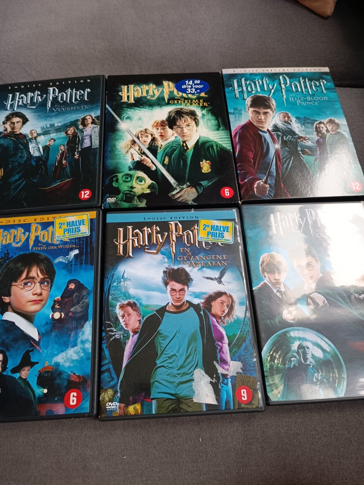 Harry Potter - 6 dvd set, Vanaf 12 jaar, Ophalen of Verzenden, Zo goed als nieuw