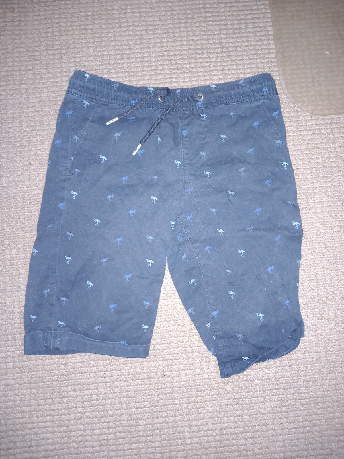 WE korte broek maat 146 met flamingo print, Broek, Gebruikt, WE, Ophalen of Verzenden