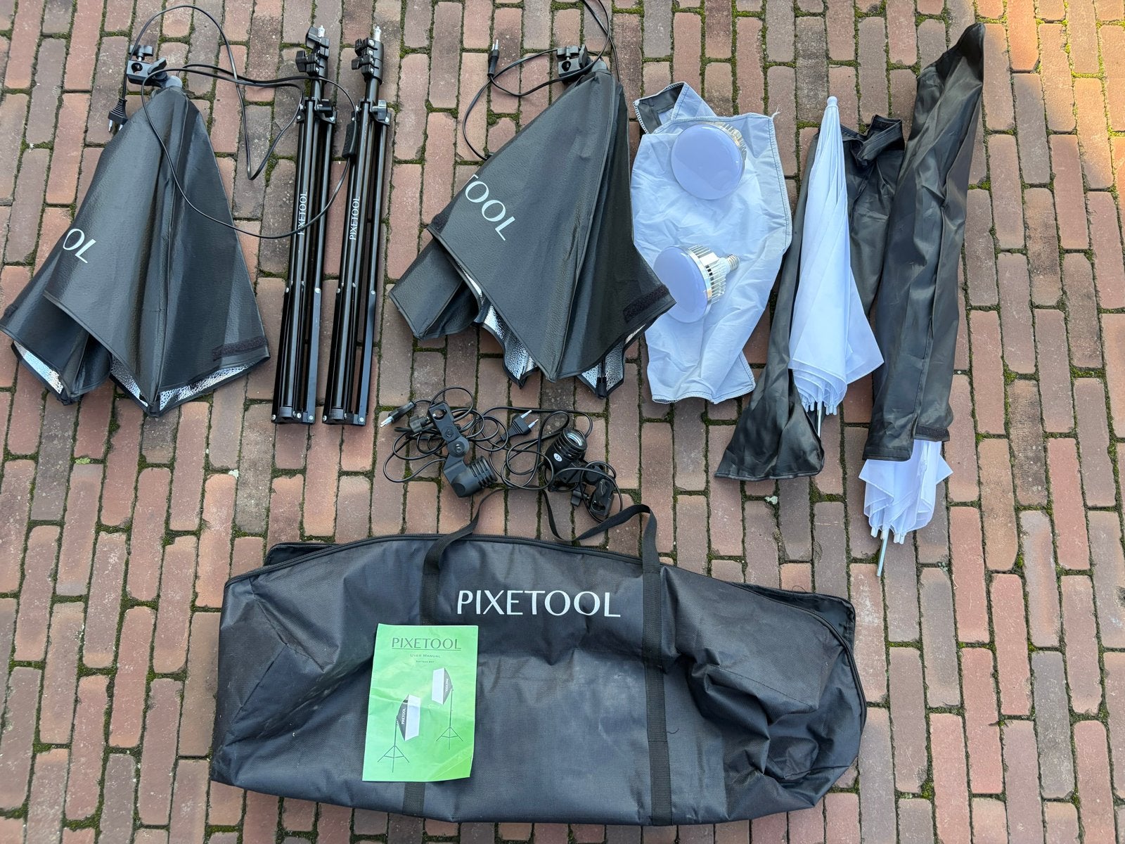 Pixetool Softbox Fotostudio Set met draagtas, Gebruikt, Pixetool, Ophalen of Verzenden, Inclusief draagtas