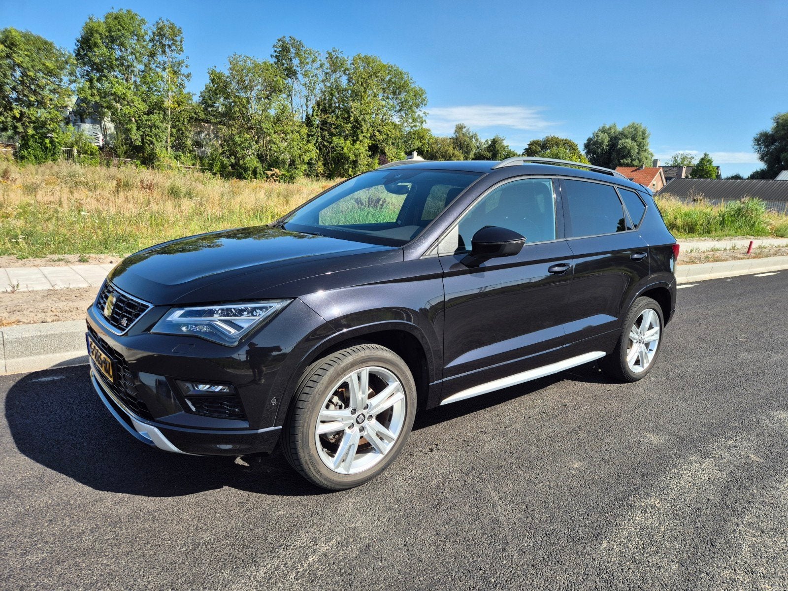 Seat Ateca 1.5 Ecotsi 150pk Dsg-7 2019 Zwart, Auto's, 1498 cc, 4 cilinders, Lichtsensor, Zwart