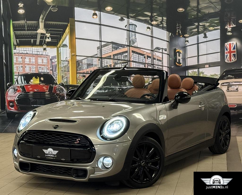 MINI COOPER S CABRIO AUT LEDER CARPLAY NAVI LED, Auto's, Mini, Bedrijf, Te koop, Cabrio, ABS, Achteruitrijcamera, Airbags, Airconditioning