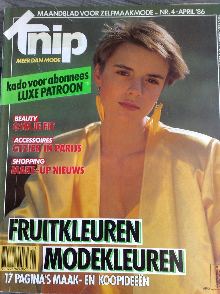 Knipmode zelfmaakmode april nr. 4 / 1986, Overige typen, Verzenden, Vrouw, Zo goed als nieuw