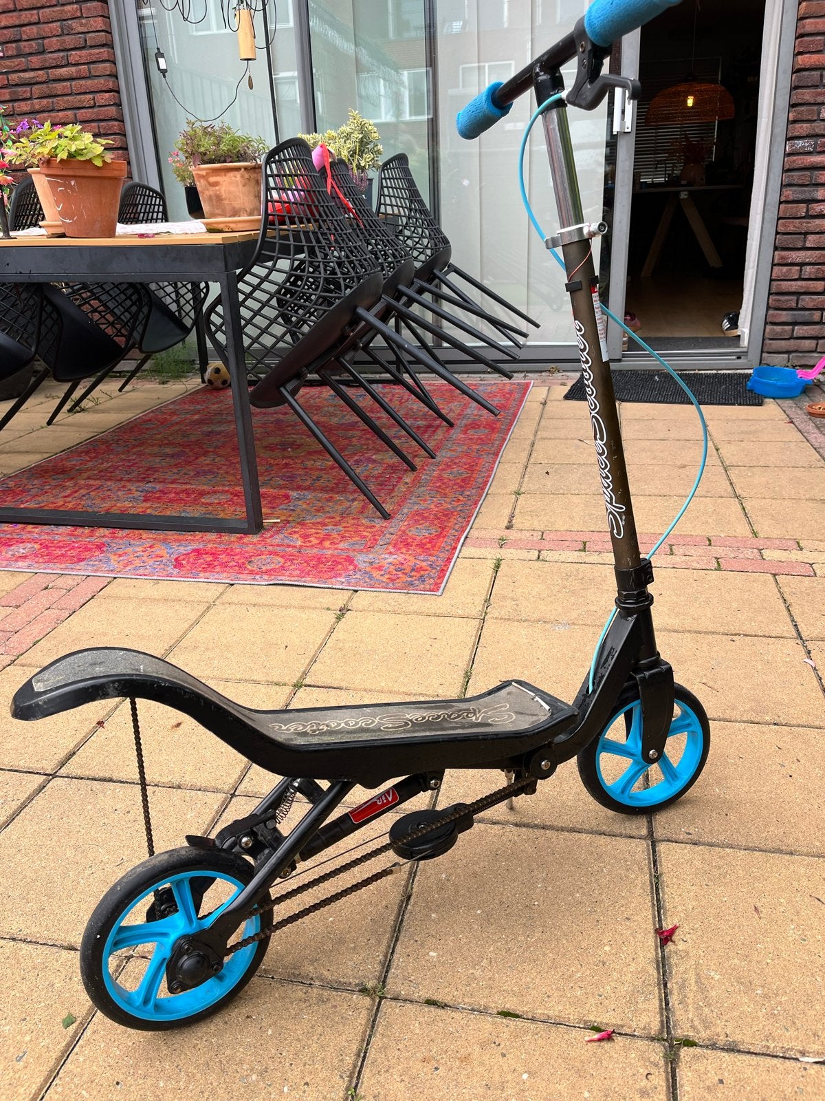 Spacescooter X560 Blauw - Unieke Step met Kettingaandrijving, Fietsen en Brommers, Steps, Ophalen, Gebruikt, Overige typen