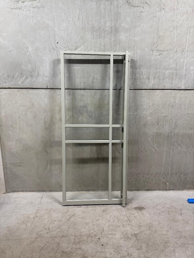Luxe stalen taatsdeur Beige met softclose |2011x882 | 58, Ophalen, Binnendeur, Nieuw, Glas