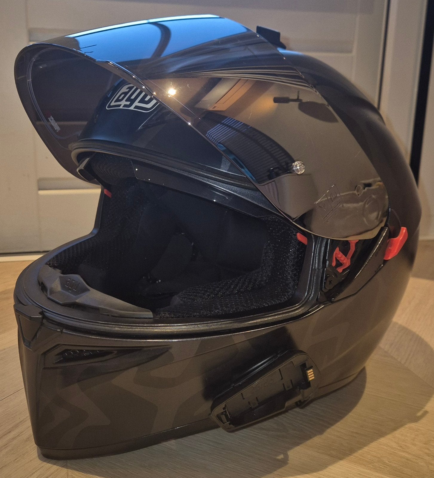 AGV K3 SV (Mat Zwart/Grijs) – Maat ML (58) – Nette Staat, M, Kinderen, Ophalen of Verzenden, Tweedehands